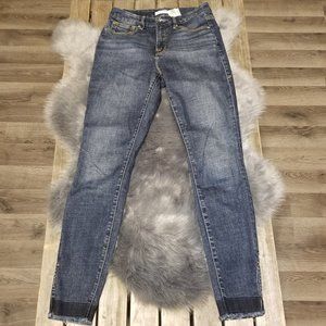 Good American Good Waist raw hem jeans 2 26